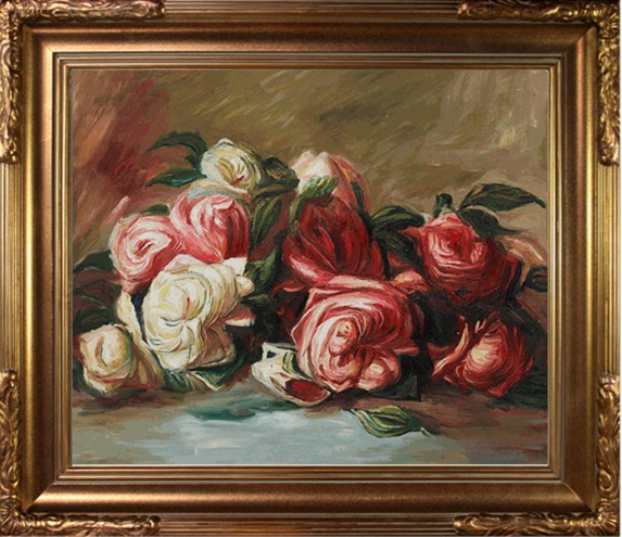 Discarded Roses - Pierre-Auguste Renoir painting on canvas